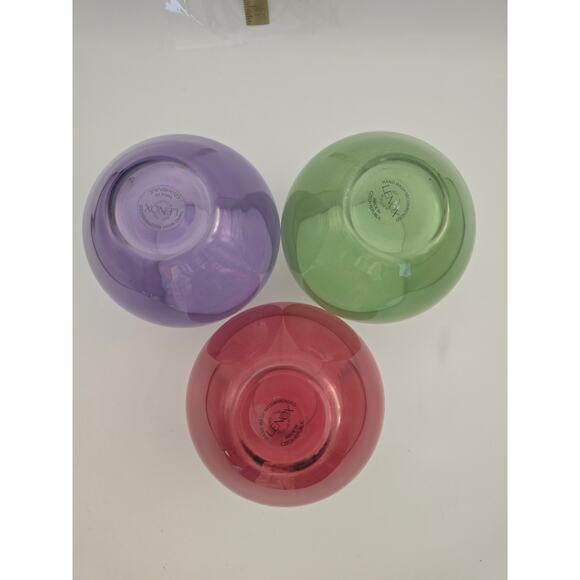 Lenox Tuscany Harvest Stemless Red Wine Glasses Tumblers 3 Colors 4.5"‎ - Picture 3 of 7